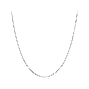 925 Sterling Silver + Plated White Gold 40cm Necklace