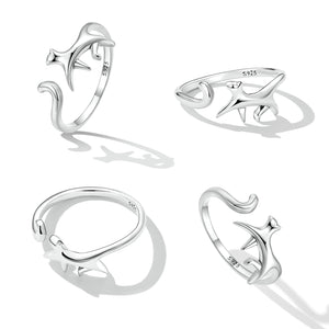 925 Sterling Silver Oxidized Ring for Women