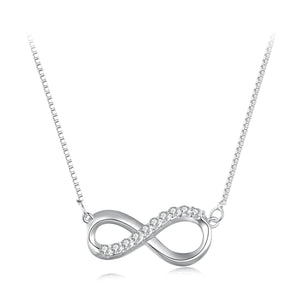 925 Sterling Silver Moissanite 1.5mm Necklace 400+50mm for Women