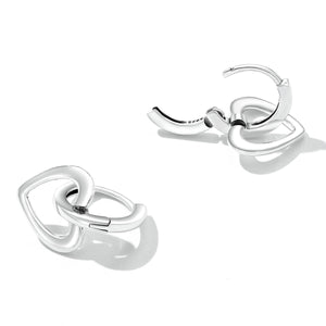 925 Sterling Silver Earrings for Women - Oxidized - 1.9x1.2cm