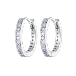 925 Sterling Silver Opal Earrings for Women