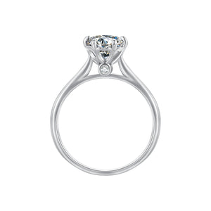 925 Sterling Silver Moissanite 1 Carat Ring Size 6 for Women