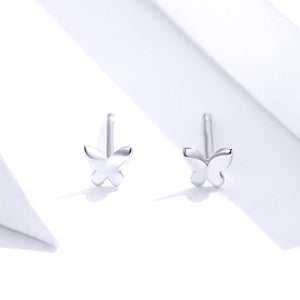 925 Sterling Silver & Platinum Plated Earrings