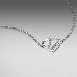 925 Sterling Silver Plated White Gold Bracelet 21cm for Women