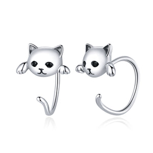 925 Sterling Silver Earrings with Pavé Setting and CZ Stones
