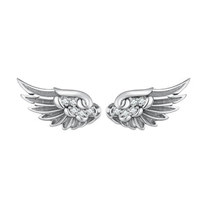 925 Sterling Silver Oxidized Pavé CZ Earrings