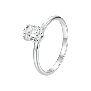 925 Sterling Silver Moissanite 1ct Ring Size 8