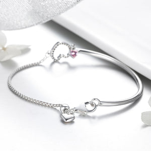 925 Sterling Silver Bracelet 19cm for Women
