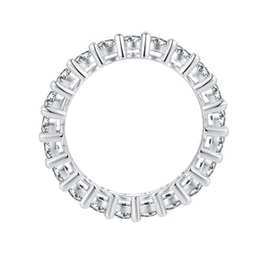 925 Sterling Silver Moissanite 0.1ct Ring Size 6 for Women