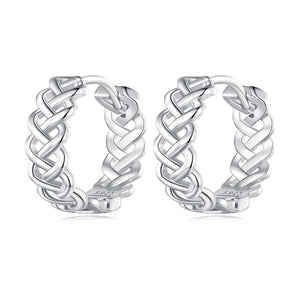 925 Sterling Silver Earrings with Platinum Plating for Women
