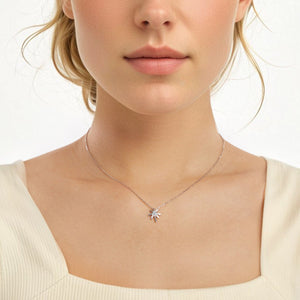 925 Sterling Silver + Nano Opal Stone Pendant Necklace for Women