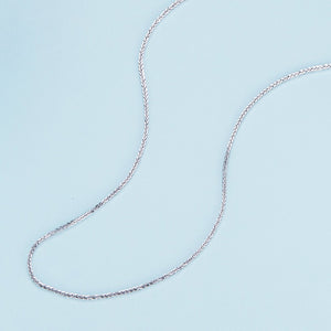 925 Sterling Silver Platinum Plated 45cm Chain Length Necklace for Women