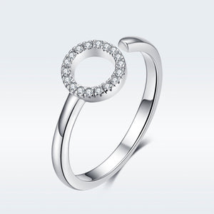 925 Sterling Silver Ring with Pavé Set CZ