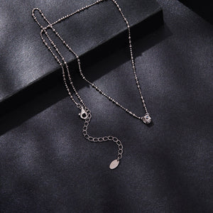 925 Sterling Silver 0.5 Carat Moissanite Necklace for Women