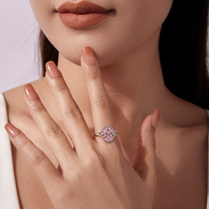 925 Sterling Silver Pendant 0.15cm Enamel CZ Ring for Women