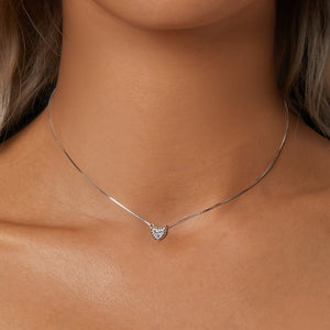 925 Sterling Silver 4mm 0.245ct Moissanite Necklace for Women