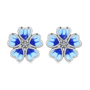 925 Sterling Silver Enamel Earrings for Women