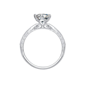 925 Sterling Silver Moissanite 0.8ct Ring Size 6 for Women