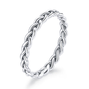 925 Sterling Silver Oxidized 0.20cm Ring Size 9 for Women