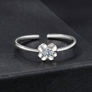 925 Sterling Silver Moissanite Ring Size E for Women