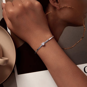 925 Sterling Silver Pavé CZ Bracelet for Women