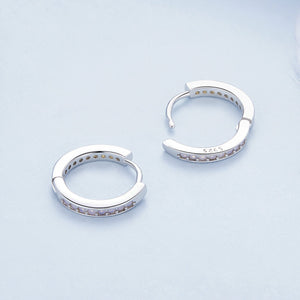 925 Sterling Silver Opal Earrings for Women