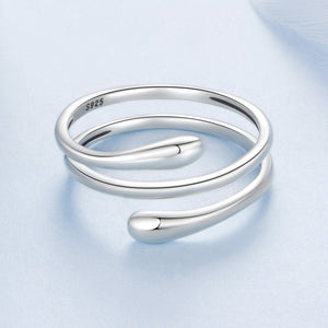 925 Sterling Silver Oxidized Silver Adjustable Rings