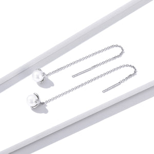 925 Sterling Silver Earrings with Quality Shell Pearl