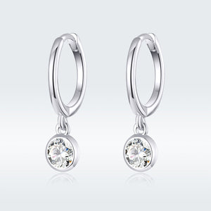 925 Sterling Silver Gold Plated Pavé Setting CZ Earrings for Women