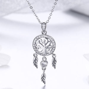925 Sterling Silver Necklace 36-45cm with Pendant for Women