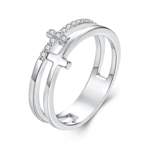 925 Sterling Silver Moissanite Engagement Ring for Women Size 6