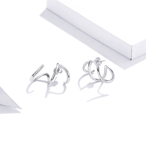925 Sterling Silver Oxidized Earrings for Women
