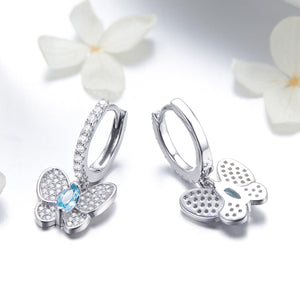 925 Sterling Silver Earrings with Pavé Setting CZ for Women