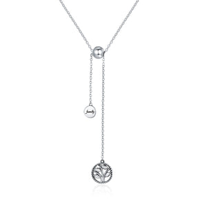 925 Sterling Silver Necklace 42CM Length with 9.5CM Pendant for Women