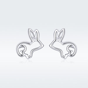 S925 Sterling Silver Plated Platinum Earrings
