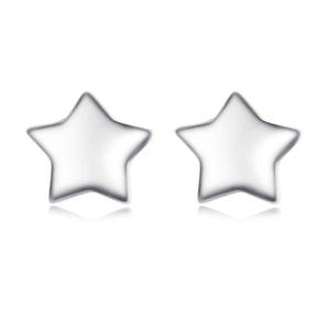 S925 Sterling Silver Earrings with Plated Platinum Finish for Women