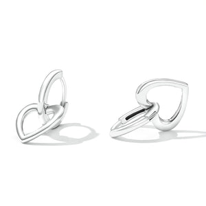 925 Sterling Silver Earrings for Women - Oxidized - 1.9x1.2cm