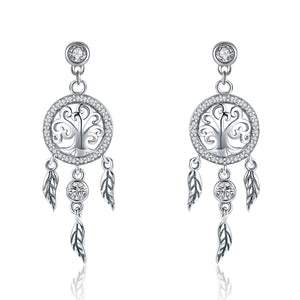 925 Sterling Silver Oxidized Pavé Setting CZ Earrings