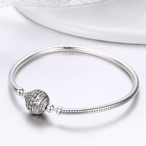 925 Sterling Silver SCB Bracelet Style Nan Size 17.0 for Women
