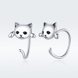 925 Sterling Silver Earrings with Pavé Setting and CZ Stones