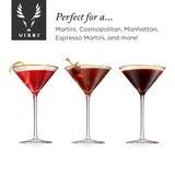 Meridian crystal martini glasses viski®