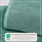 Cotton textured bath towel set - acacia collection