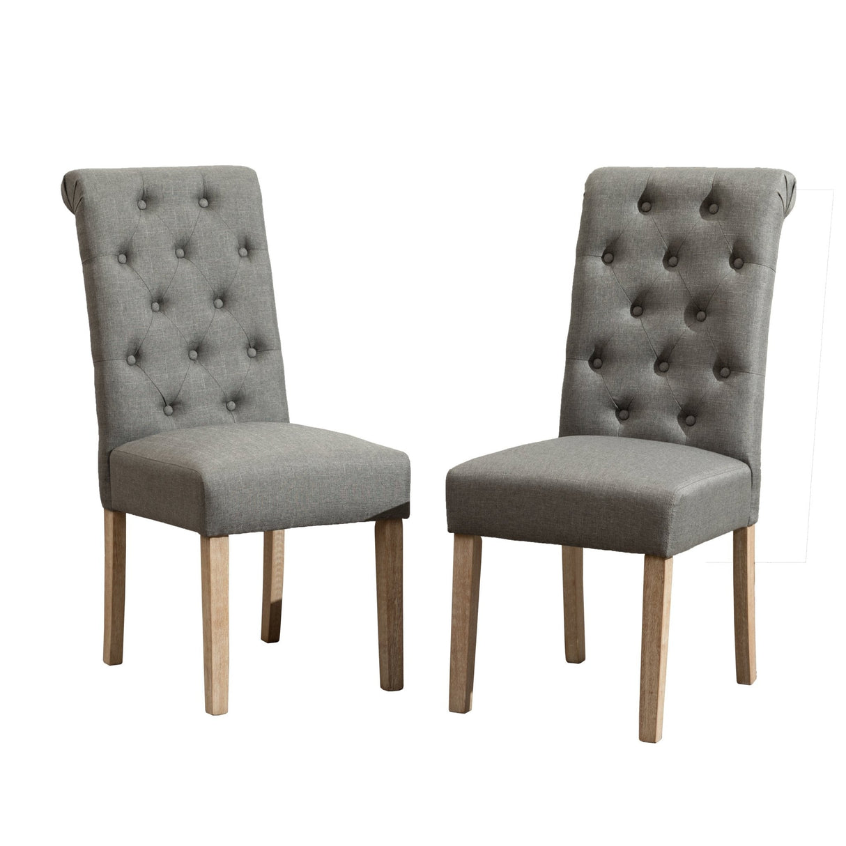 Driva 7 - Piece Dining Set with Turned - Leg Table and 6 Tufted Chairs - Dining Room Sets