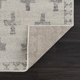 Tigris Swiss Cross Ivory & Gray Area Rug