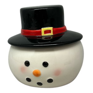 Snowman Covered Candy Dish