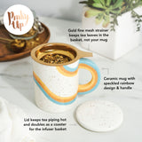 Everlee mug with infuser & lid by pinky up