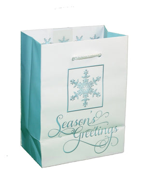 Traditional Lettering Gift Bag - Merry Christmas Red Large