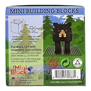 Mini Building Blocks - Black Bear