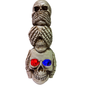 Lighted Stacking Skull Figurine