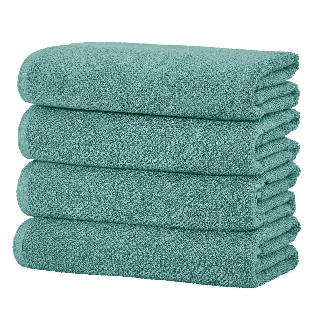 Cotton textured bath towel set - acacia collection